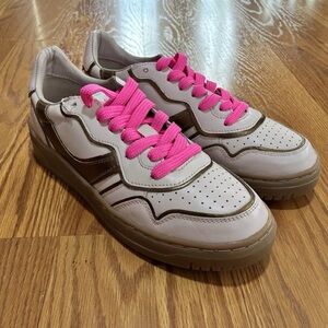 FREE PEOPLE Size 8.5 Retro Thirty Love Sneaker Cloud Pink Combo Womens